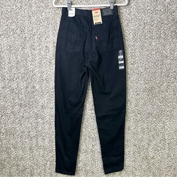Levi’s Jeans Women’s 27x32 Black High-Waisted Mom NWT - Picture 6 of 9